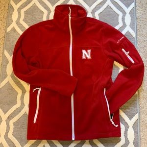 Nebraska zip up mock neck fleece